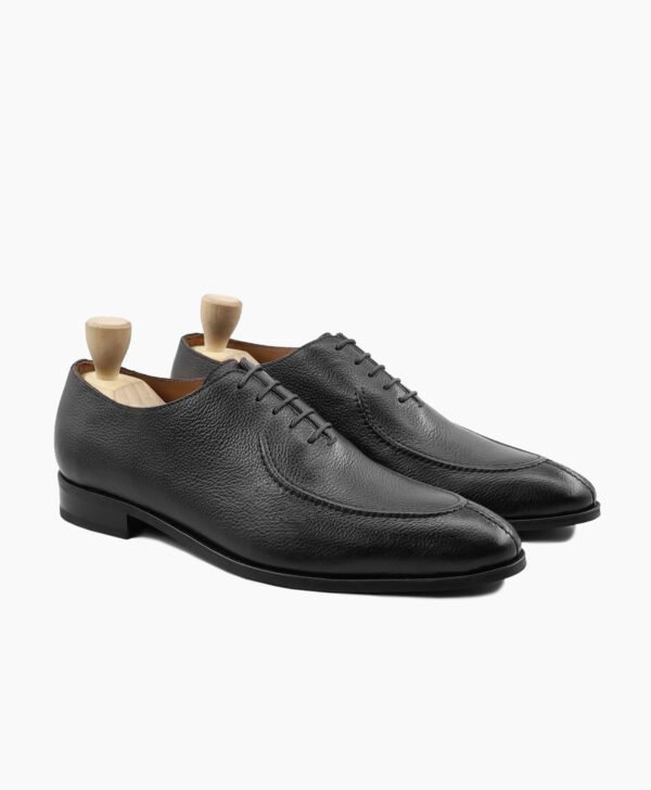 Ozark Wholecut Black Pebble Grain Leather Shoes