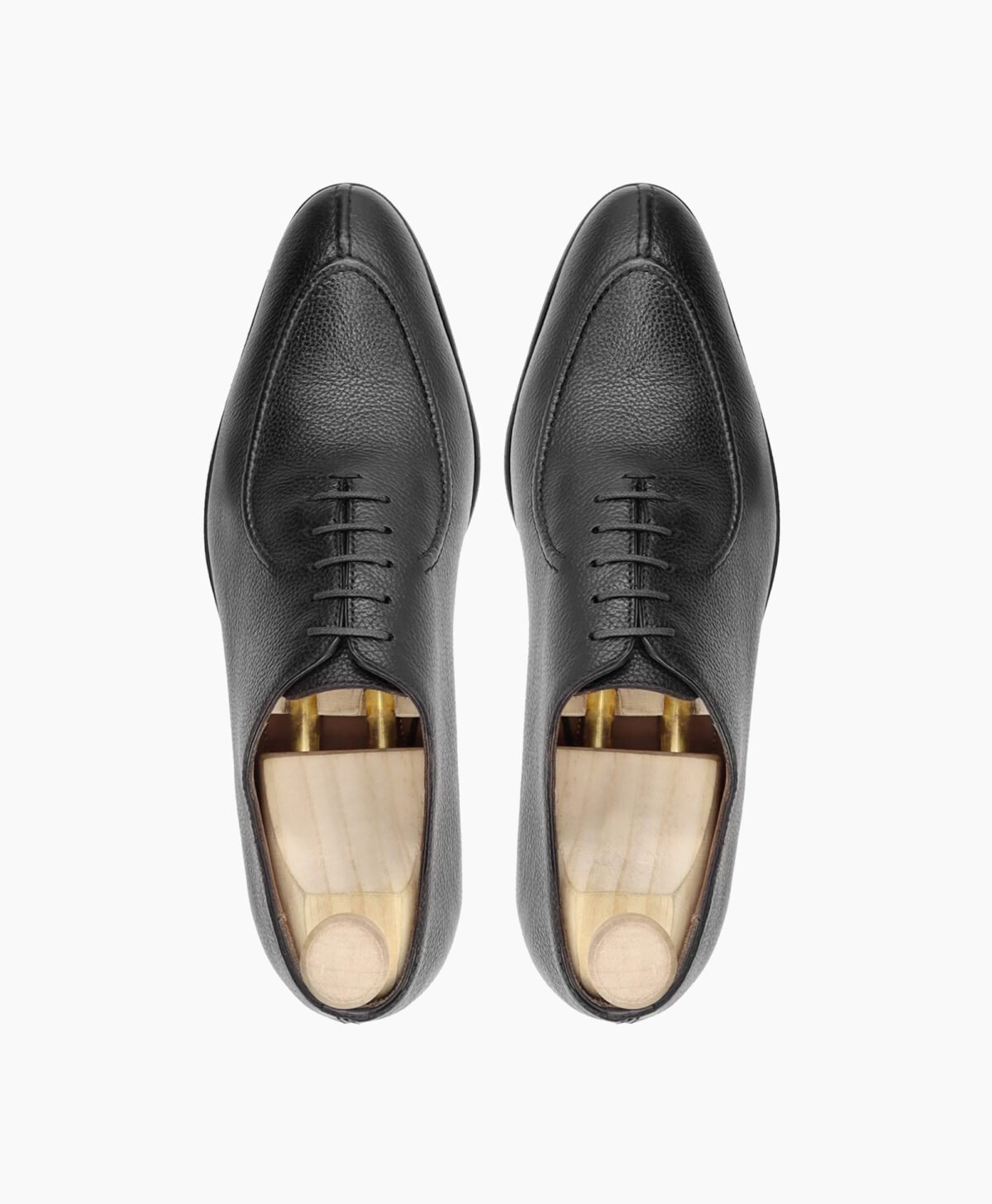 Ozark Wholecut Black Pebble Grain Leather Shoes Image203