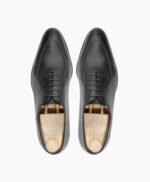 Ozark Wholecut Black Pebble Grain Leather Shoes