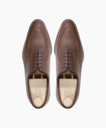 Ozark Wholecut Brown Pebble Grain Leather Shoes