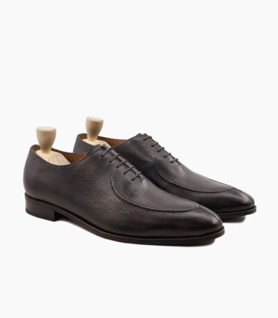 Ozark Wholecut Dark Brown Pebble Grain Leather Shoes Image200