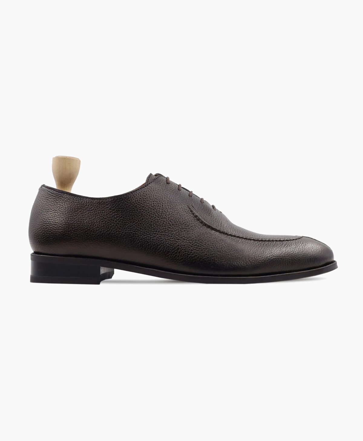 Ozark Wholecut Dark Brown Pebble Grain Leather Shoes Image201