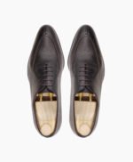 Ozark Wholecut Dark Brown Pebble Grain Leather Shoes