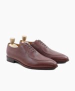 Ozark Wholecut Oxblood Pebble Grain Leather Shoes