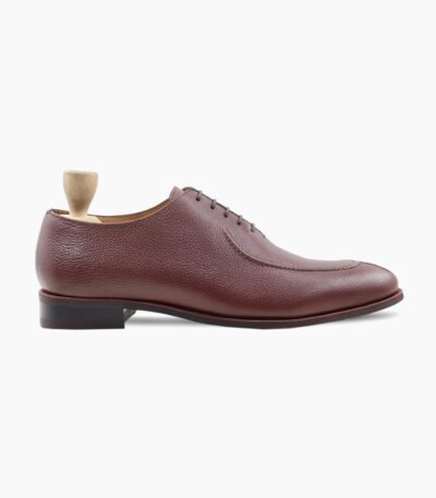 Ozark Wholecut Oxblood Pebble Grain Leather Shoes