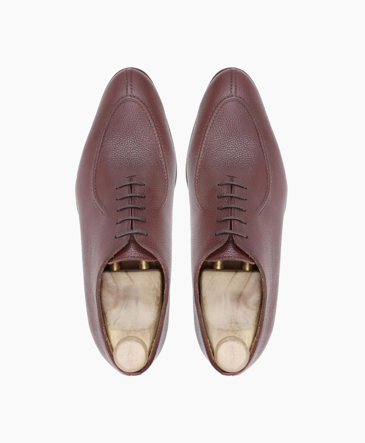 Ozark Wholecut Oxblood Pebble Grain Leather Shoes Image203