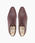 Ozark Wholecut Oxblood Pebble Grain Leather Shoes