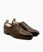 Palo Wholecut Brown Calf Leather Shoes