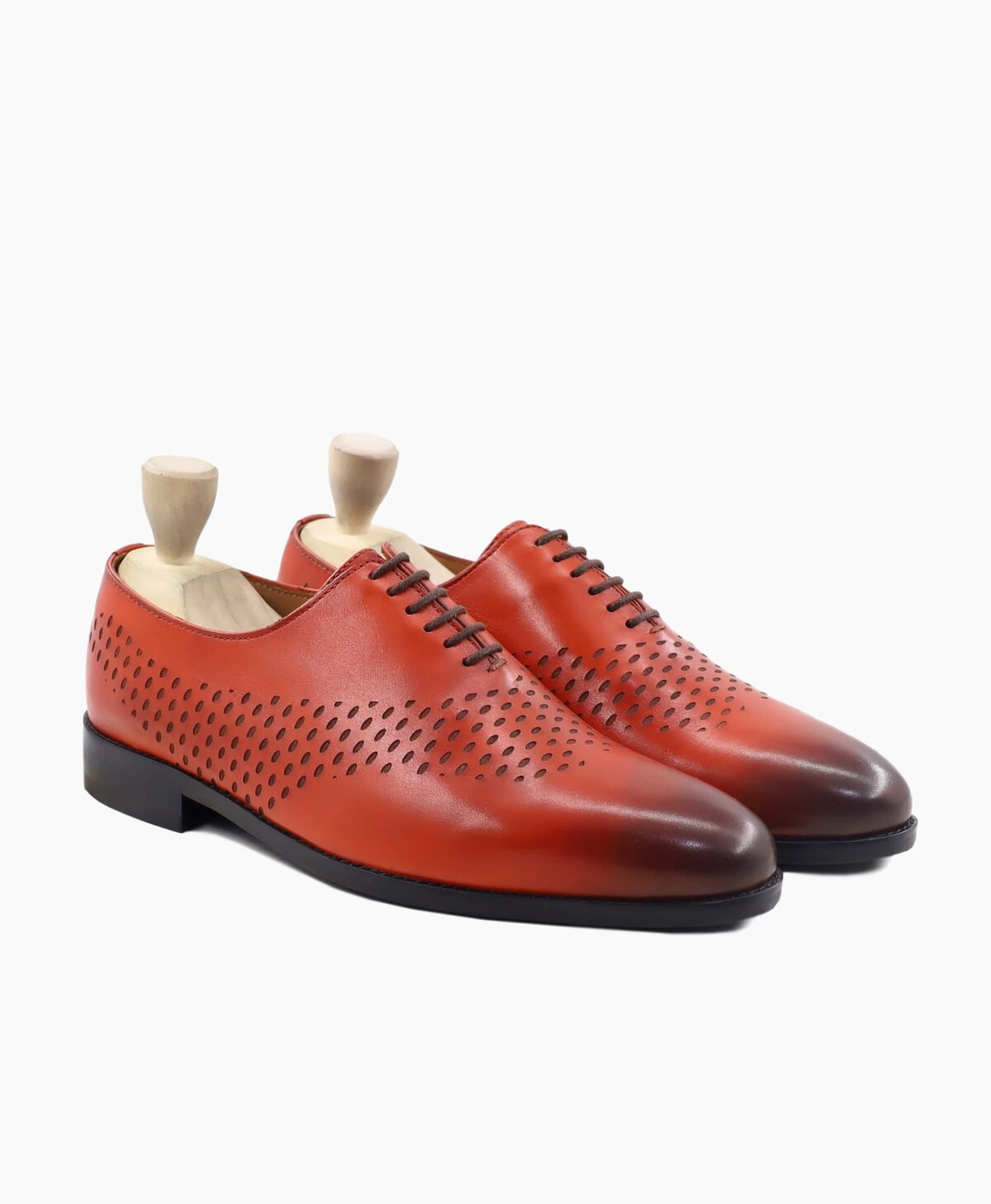Palo Wholecut Burnished Tan Calf Leather Shoes Image200
