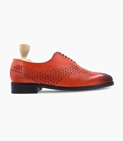 Palo Wholecut Burnished Tan Calf Leather Shoes