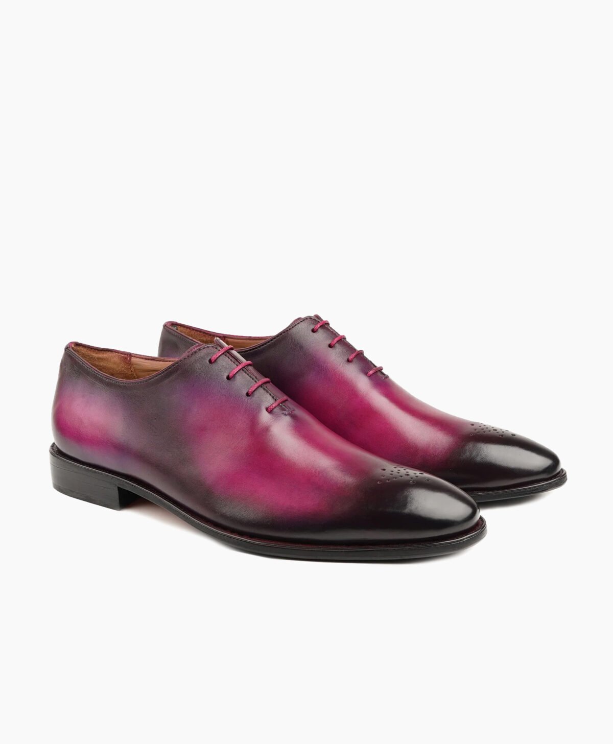 Rancho Wholecut Fuchsia Patina Calf Leather Shoes Image200