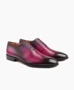 Rancho Wholecut Fuchsia Patina Calf Leather Shoes