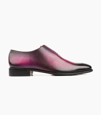 Rancho Wholecut Fuchsia Patina Calf Leather Shoes