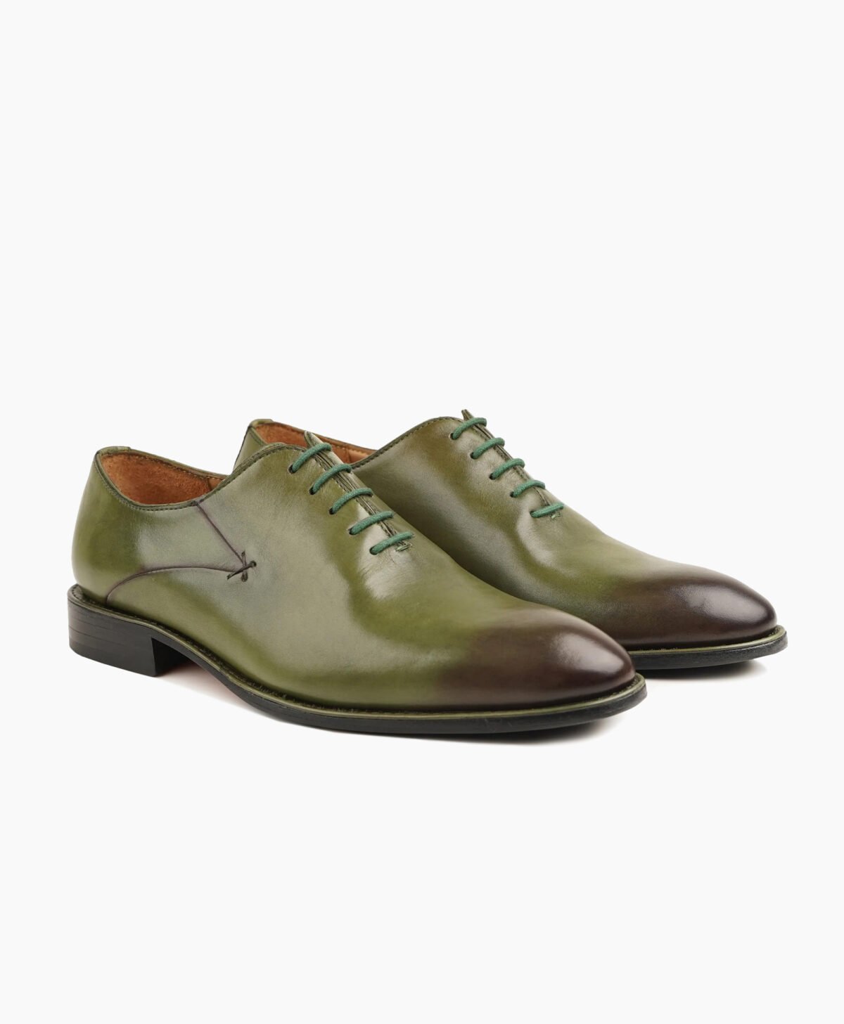 Walpi Wholecut Green Calf Leather Shoes Image200