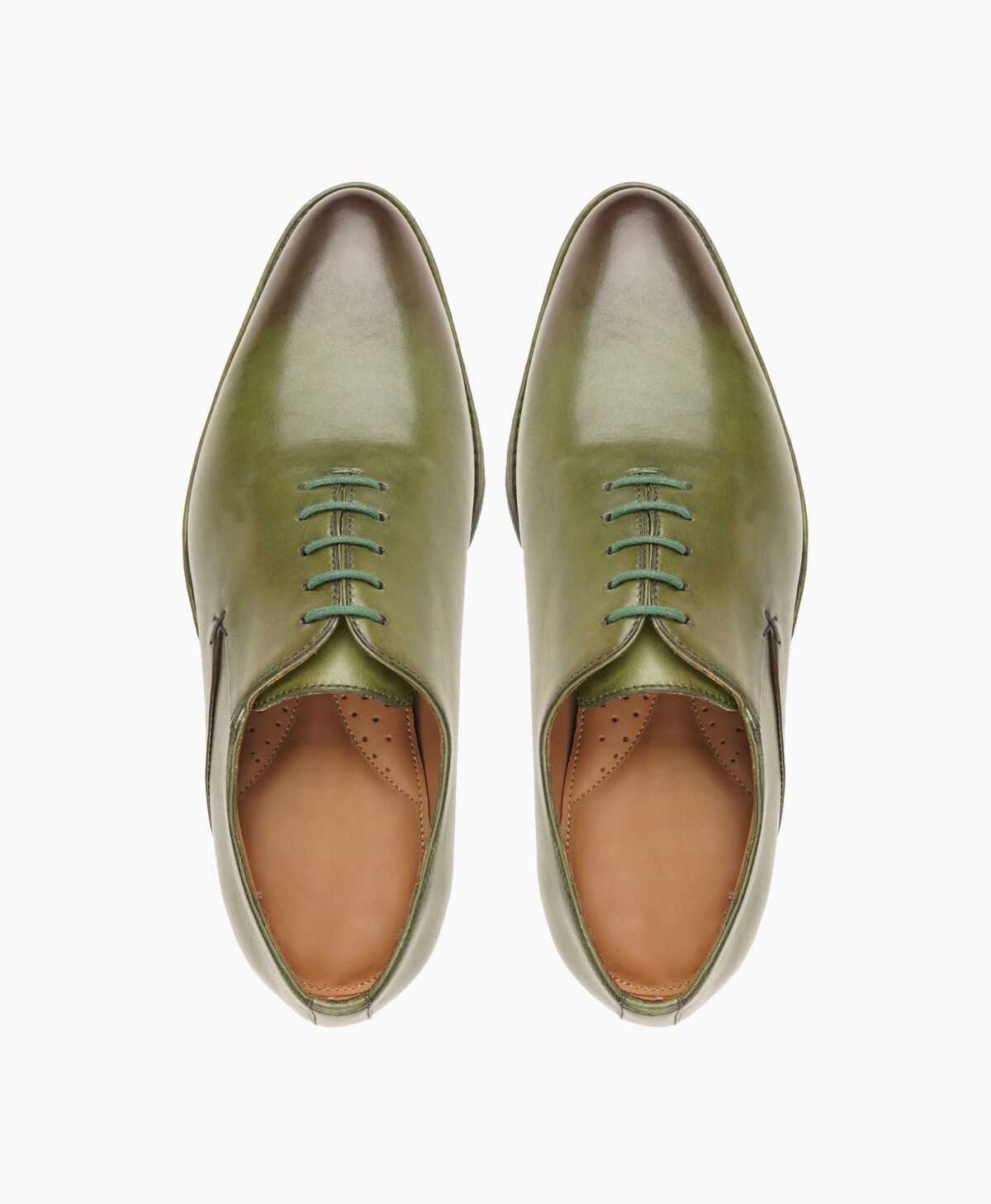 Walpi Wholecut Green Calf Leather Shoes Image202