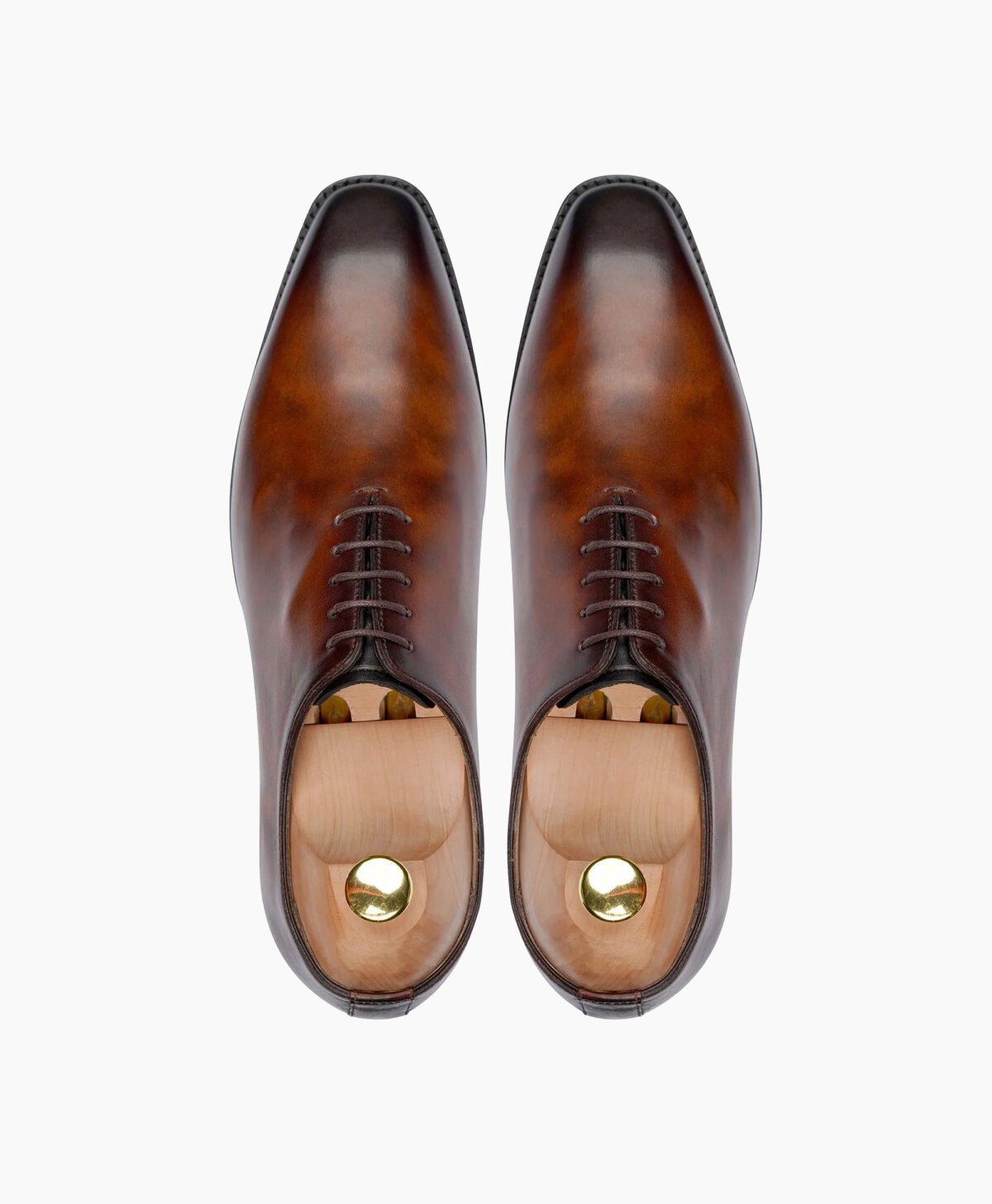 Yuma Wholecut Burnished Brown Calf Leather Shoes Yuma Wholecut Burnished Brown Calf Leather Shoes