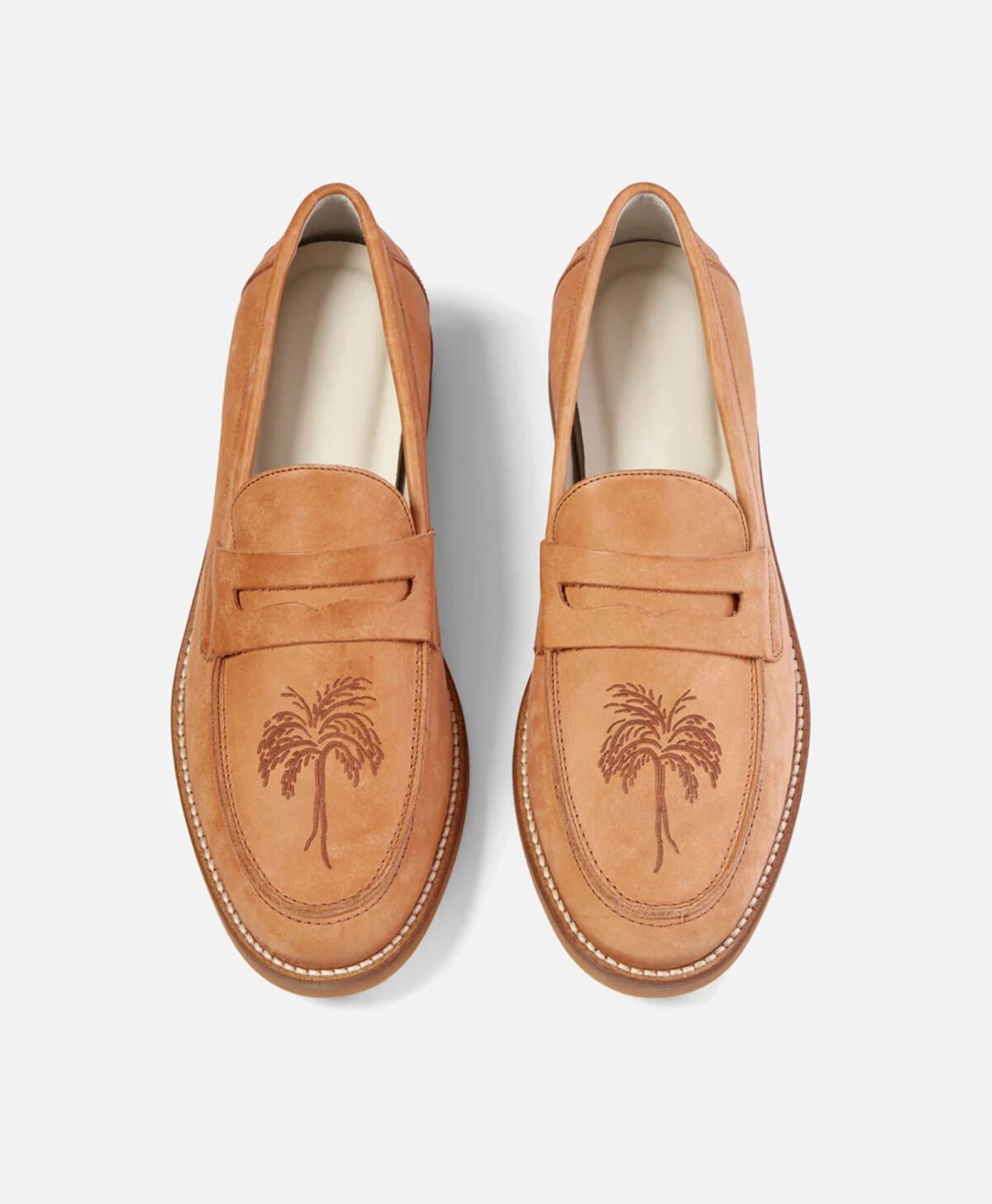 Arizona Natural Palm Tree Penny Loafers