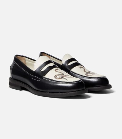 Helen Snake Penny Loafers