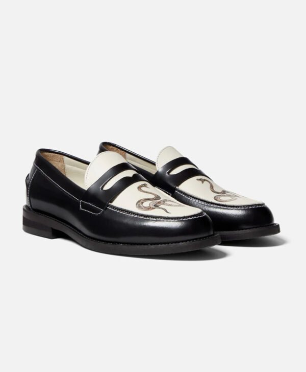 Helen Snake Penny Loafers