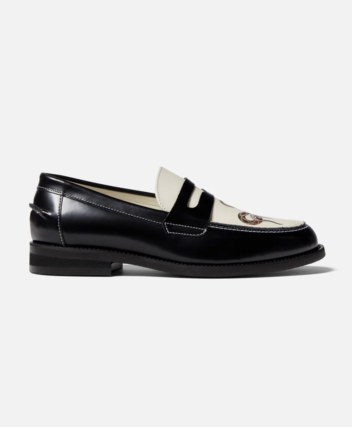 Helen Snake Penny Loafers