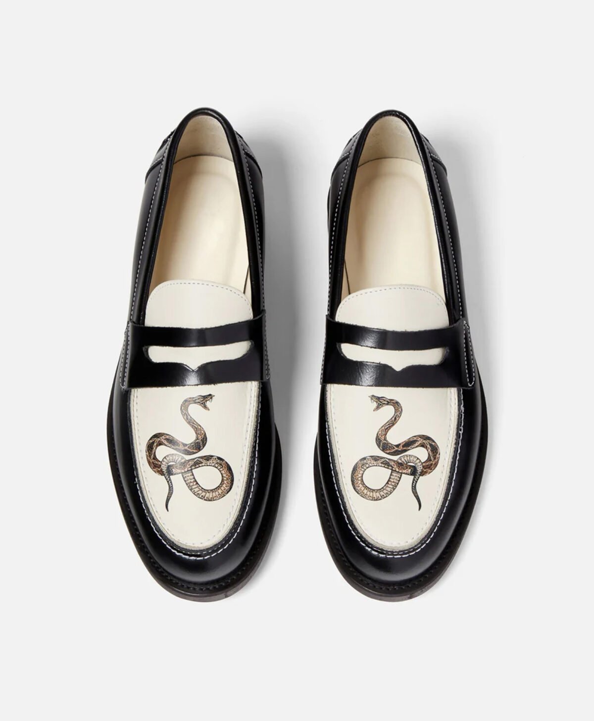 Helen Snake Penny Loafers