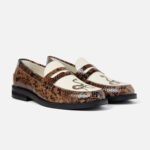 Helen Snake and White Penny Loafers