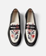 Savannah Hand Painted Berry Penny Loafers
