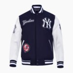 MLB New York Yankees DIY Pick Stitch Men's Rib Wool Varsity Jacket