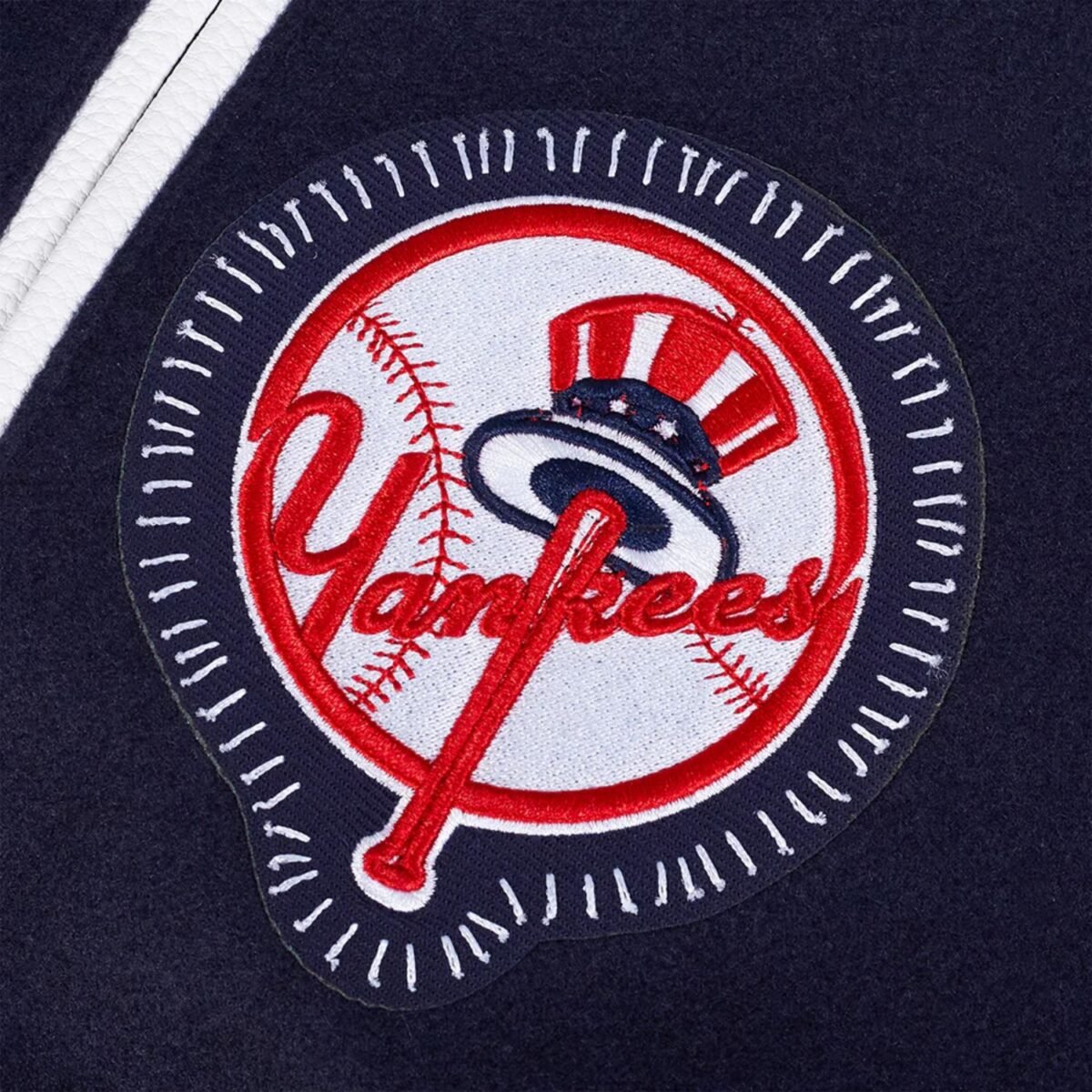 MLB New York Yankees DIY Pick Stitch Men's Rib Wool Varsity Jacket MLB New York Yankees DIY Pick Stitch Men's Rib Wool Varsity Jacket