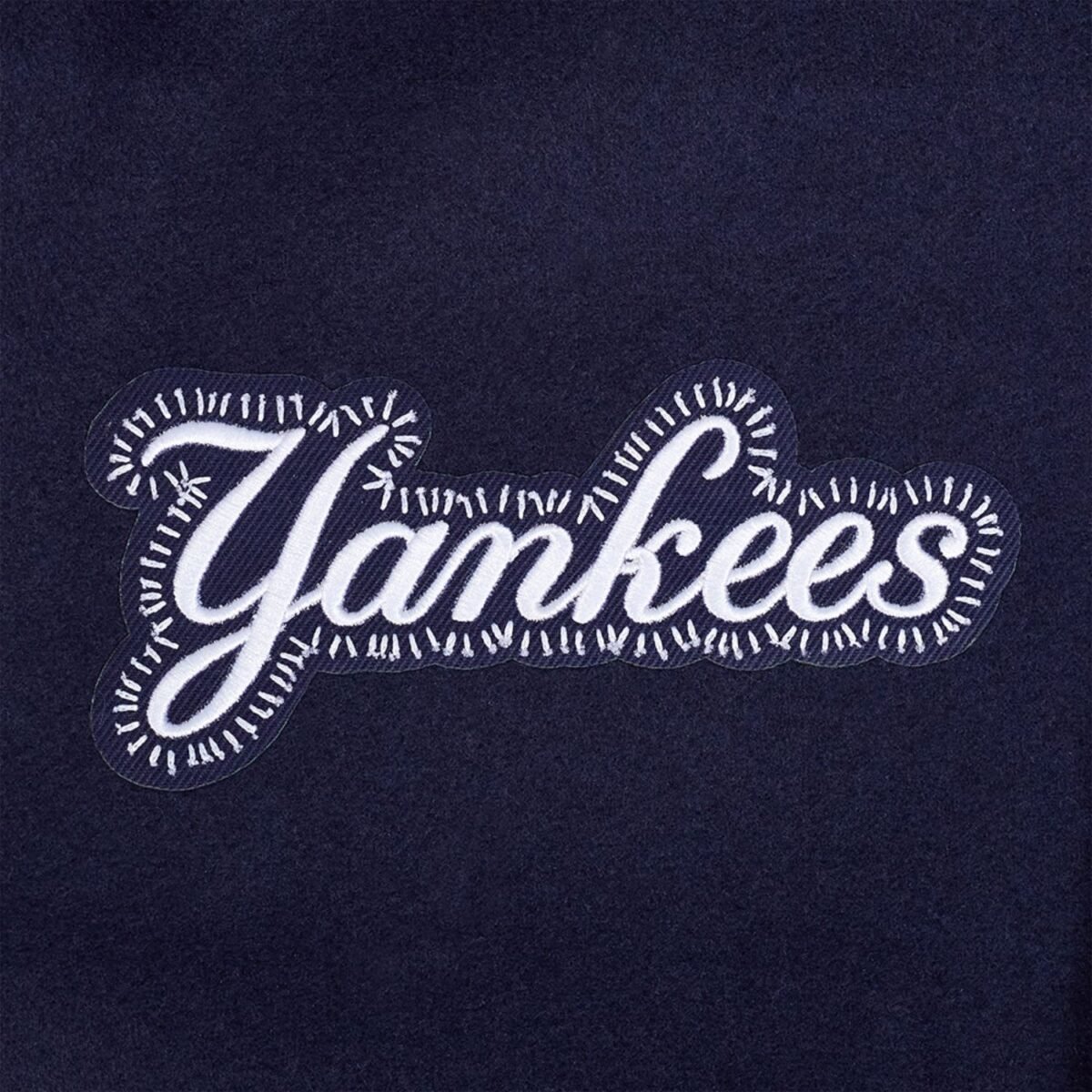 MLB New York Yankees DIY Pick Stitch Men's Rib Wool Varsity Jacket MLB New York Yankees DIY Pick Stitch Men's Rib Wool Varsity Jacket