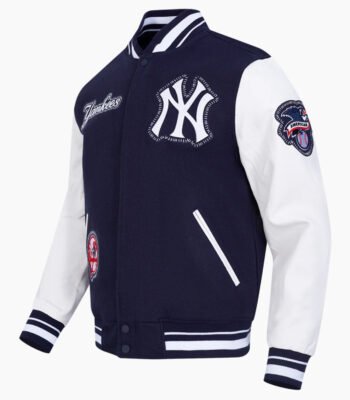 MLB New York Yankees DIY Pick Stitch Men's Rib Wool Varsity Jacket