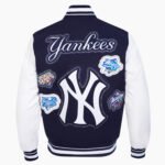 MLB New York Yankees DIY Pick Stitch Men's Rib Wool Varsity Jacket