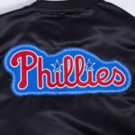 MLB Philadelphia Phillies DIY Pick Stitch Men's Rib Satin Jacket