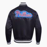 MLB Philadelphia Phillies DIY Pick Stitch Men's Rib Satin Jacket