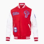 MLB Philadelphia Phillies DIY Pick Stitch Men's Rib Wool Varsity Jacket