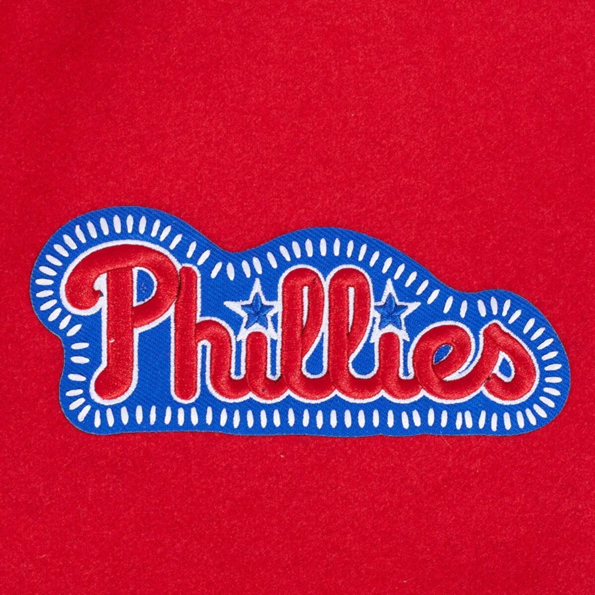 MLB Philadelphia Phillies DIY Pick Stitch Men's Rib Wool Varsity Jacket MLB Philadelphia Phillies DIY Pick Stitch Men's Rib Wool Varsity Jacket