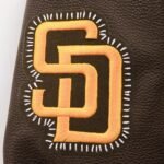 MLB San Diego Padres DIY Pick Stitch Men's Rib Wool Varsity Jacket