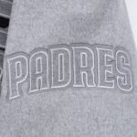 MLB San Diego Padres Reverse French Terry Men's Color Block Wool Varsity Jacket