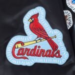 MLB St. Louis Cardinals DIY Pick Stitch Men's Rib Satin Jacket