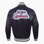 MLB St. Louis Cardinals DIY Pick Stitch Men's Rib Satin Jacket