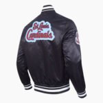MLB St. Louis Cardinals DIY Pick Stitch Men's Rib Satin Jacket