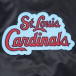 MLB St. Louis Cardinals DIY Pick Stitch Men's Rib Satin Jacket