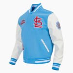 MLB St. Louis Cardinals DIY Pick Stitch Men's Rib Wool Varsity Jacket