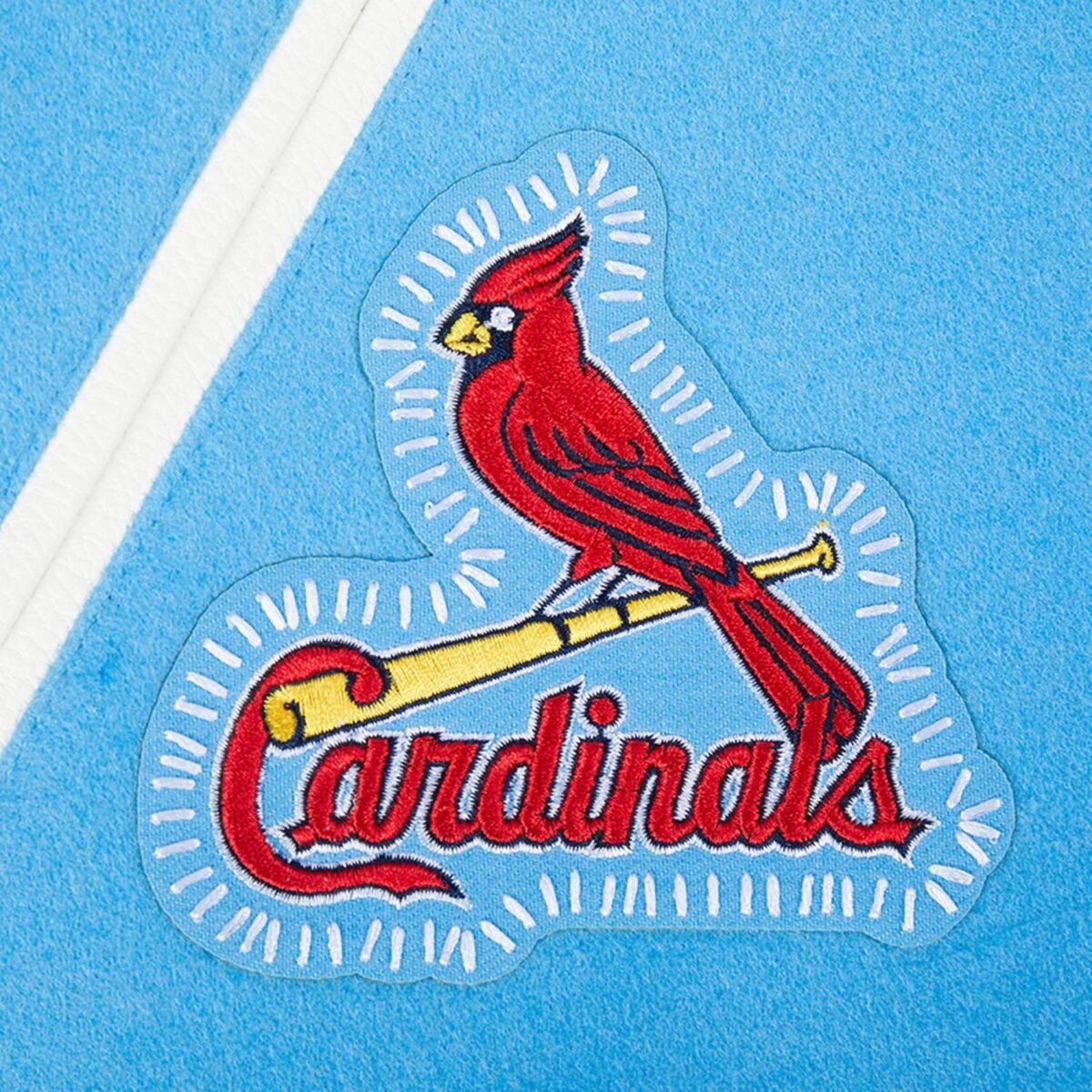 MLB St. Louis Cardinals DIY Pick Stitch Men's Rib Wool Varsity Jacket MLB St. Louis Cardinals DIY Pick Stitch Men's Rib Wool Varsity Jacket