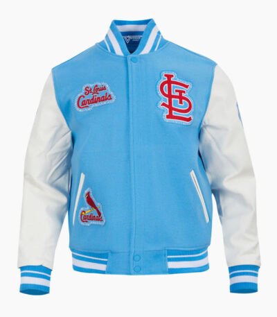 MLB St. Louis Cardinals DIY Pick Stitch Men's Rib Wool Varsity Jacket