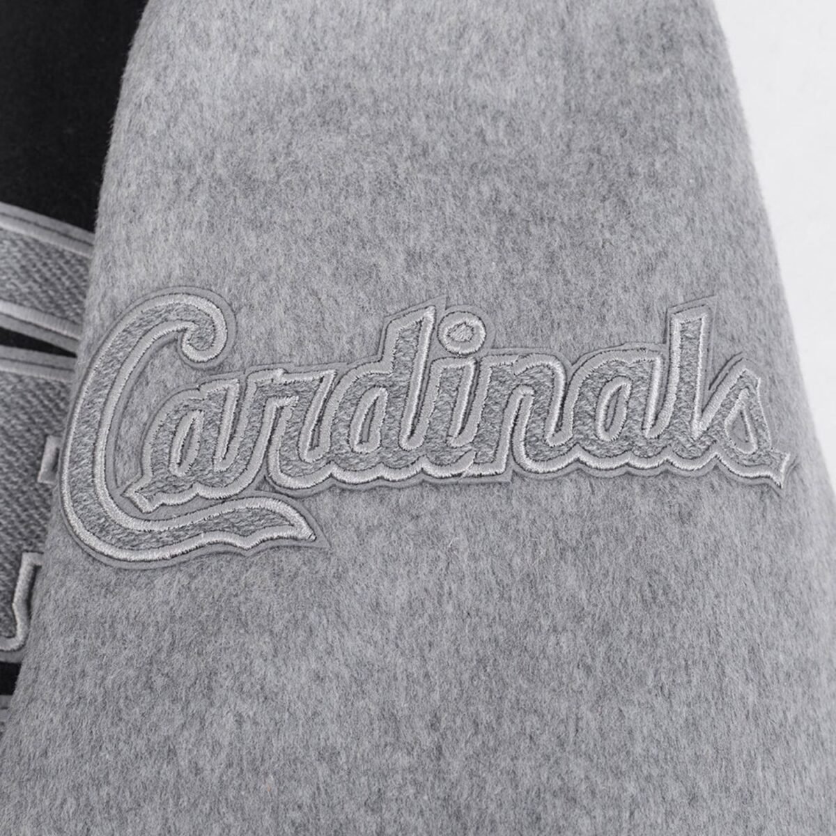 MLB St. Louis Cardinals Reverse French Terry Men's Color Block Wool Varsity Jacket MLB St. Louis Cardinals Reverse French Terry Men's Color Block Wool Varsity Jacket
