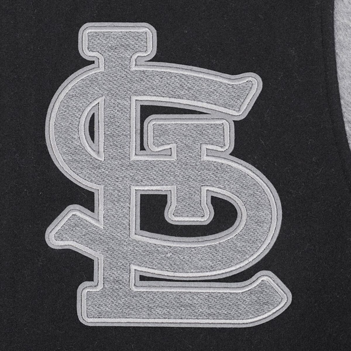 MLB St. Louis Cardinals Reverse French Terry Men's Color Block Wool Varsity Jacket MLB St. Louis Cardinals Reverse French Terry Men's Color Block Wool Varsity Jacket