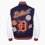 MLB Detroit Tigers DIY Pick Stitch Men's Rib Wool Varsity Jacket