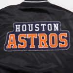 MLB Houston Astros DIY Pick Stitch Men's Rib Satin Jacket