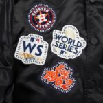 MLB Houston Astros DIY Pick Stitch Men's Rib Satin Jacket